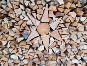 Holzstapel, Log, Wood, Stack, Firewood, full frame, stack thumbnail