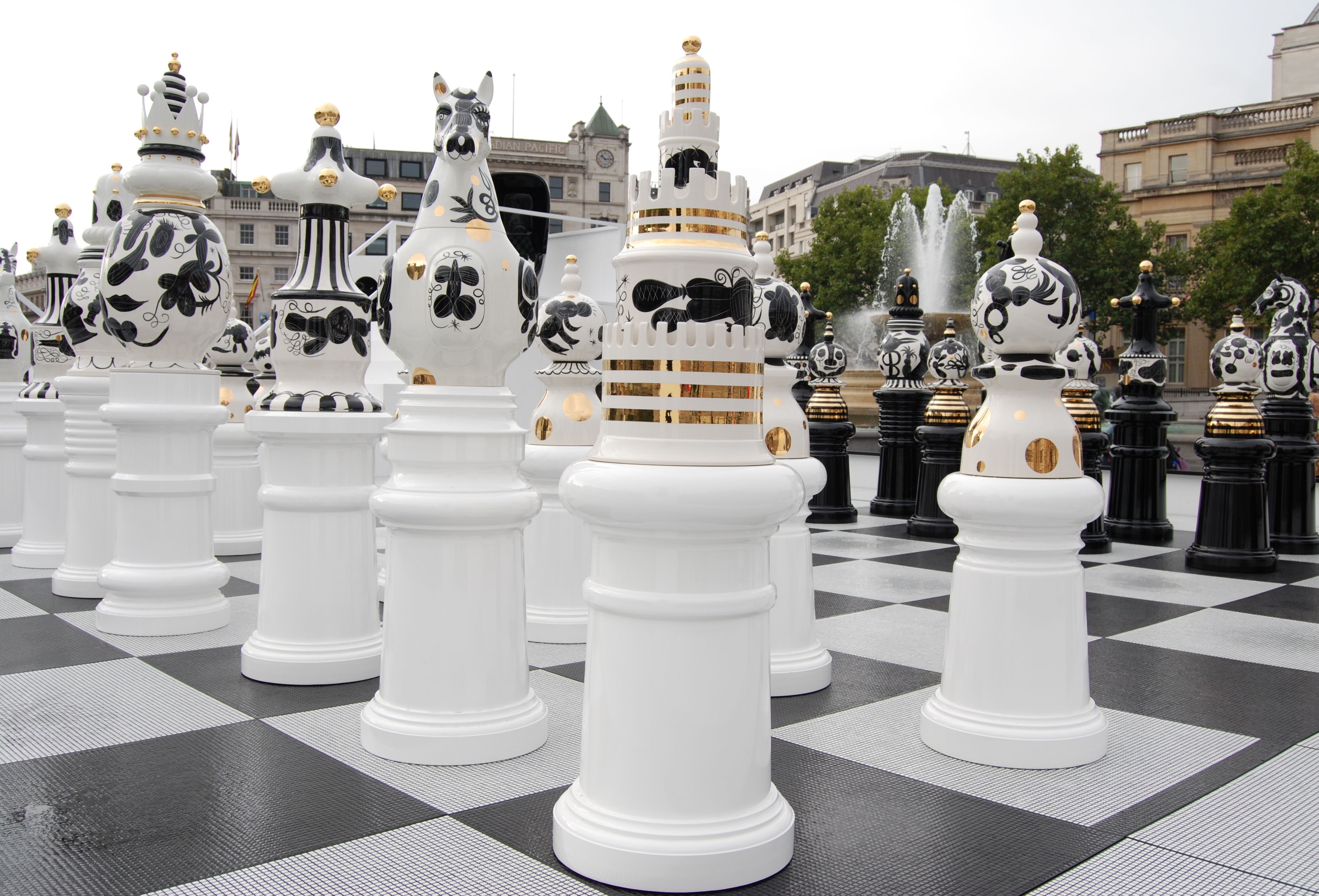 life size chess peice