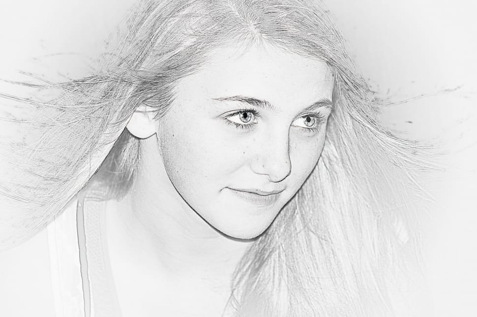 Woman Face Sketch Drawing Free Image Peakpx
