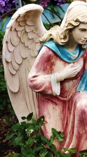 Angel, Statue, Yard Art, Religion, close-up, outdoors thumbnail
