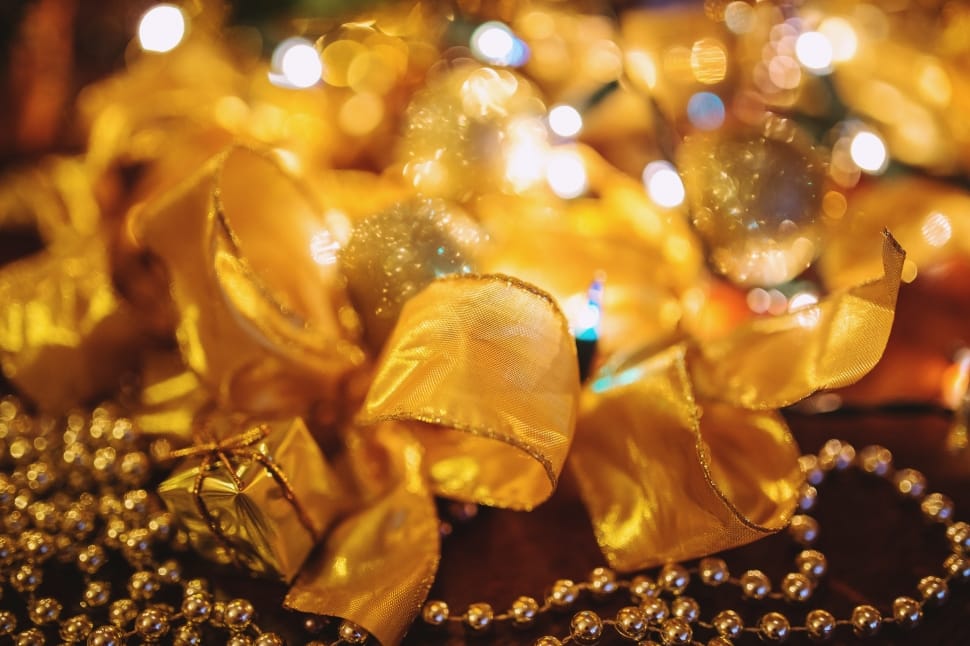 Decoration, Decor, Christmas, Xmas, Gold, illuminated, celebration preview