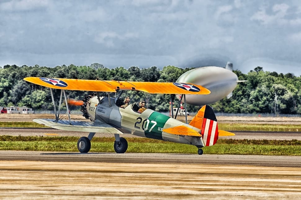 yellow green and gray classic plane preview