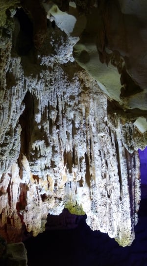 close up of stalagmites inside cave thumbnail
