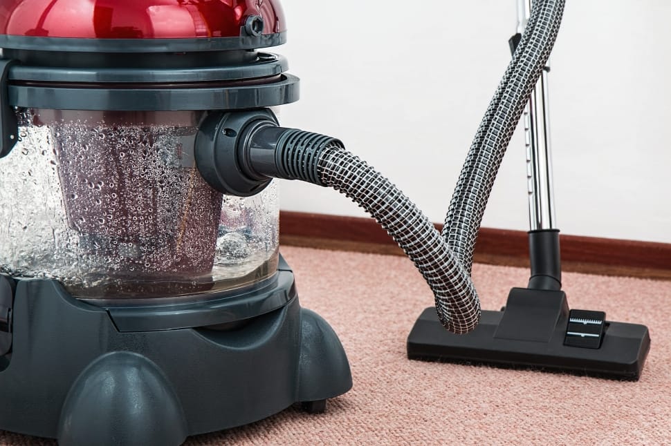 red and black wet and dry vacuum cleaner preview