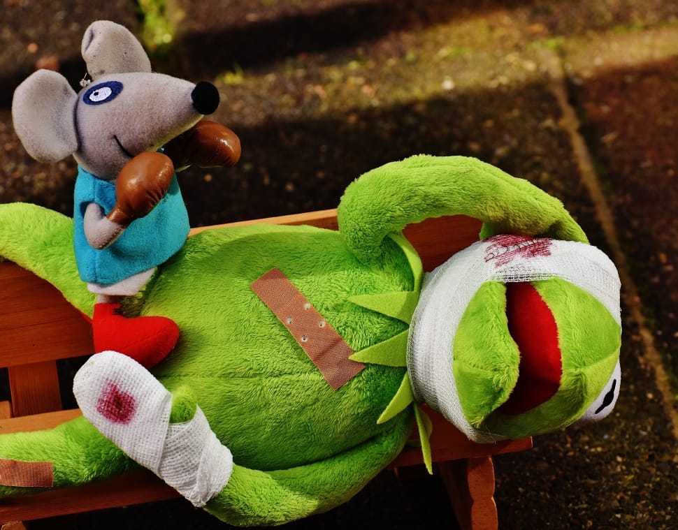 kermit the frog and rat plush toys preview