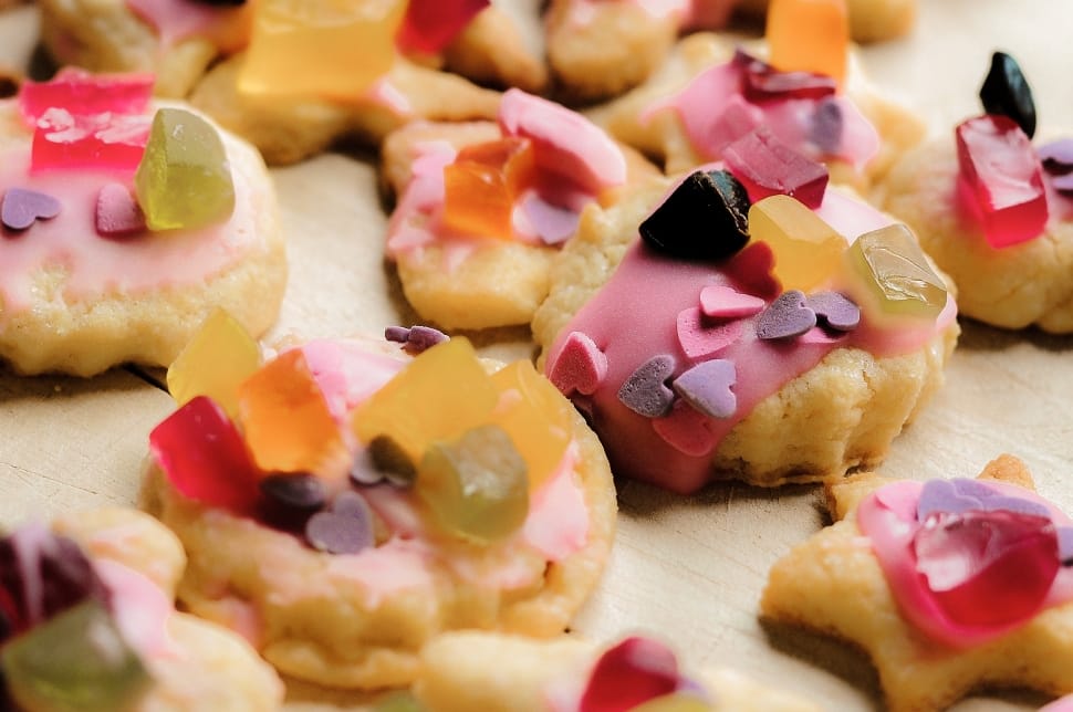 cookies with candy toppings preview