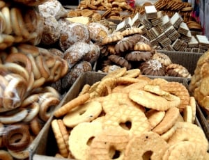 Biscuits, Food, Foods, Biscuit, large group of objects, heap thumbnail