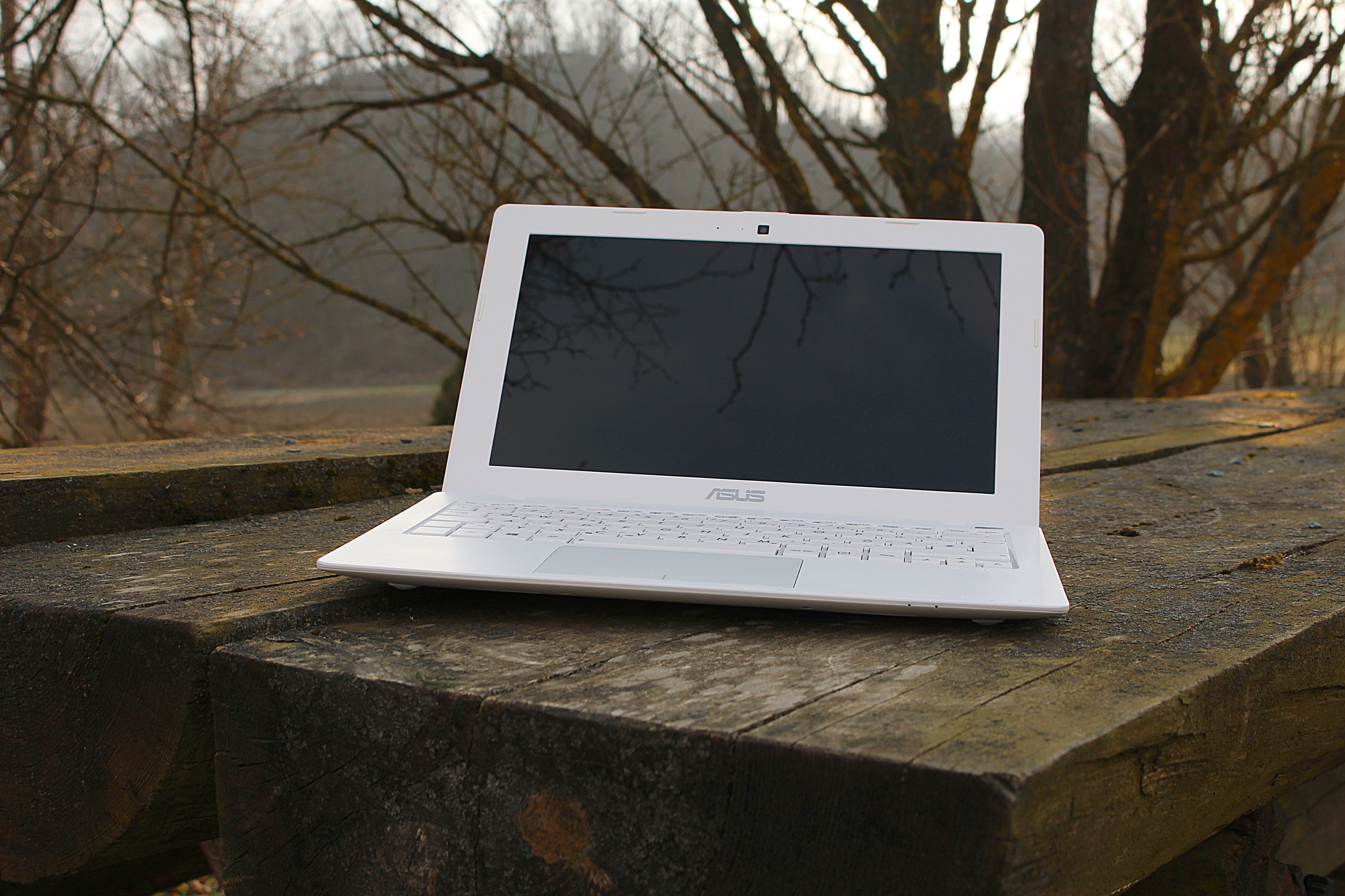 white asus laptop