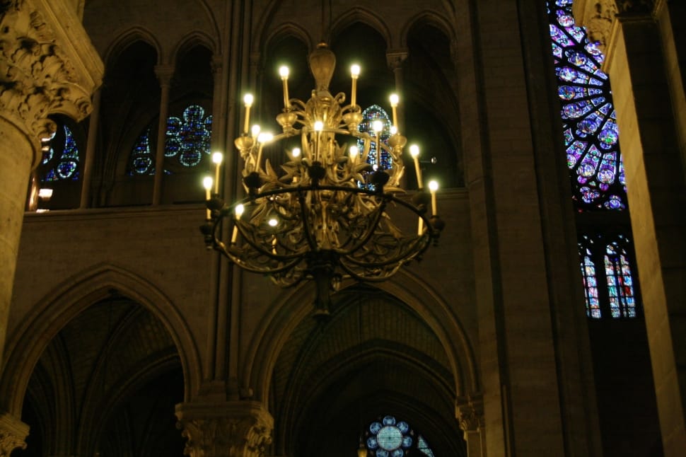 brass uplight chandelier preview