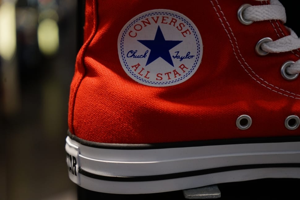 red converse all star high top sneakers preview