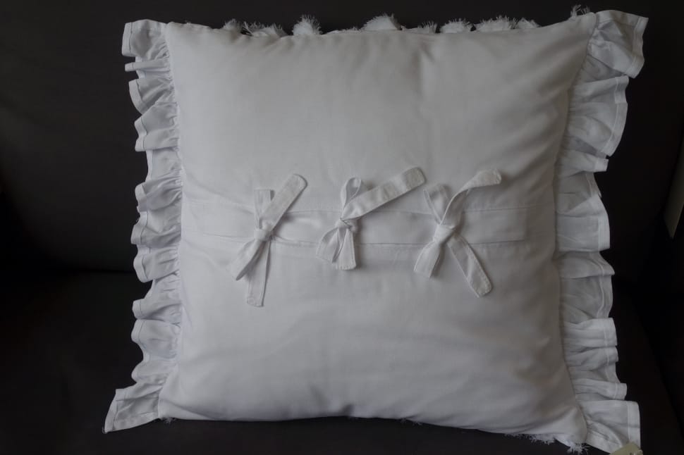 white throw pillow preview