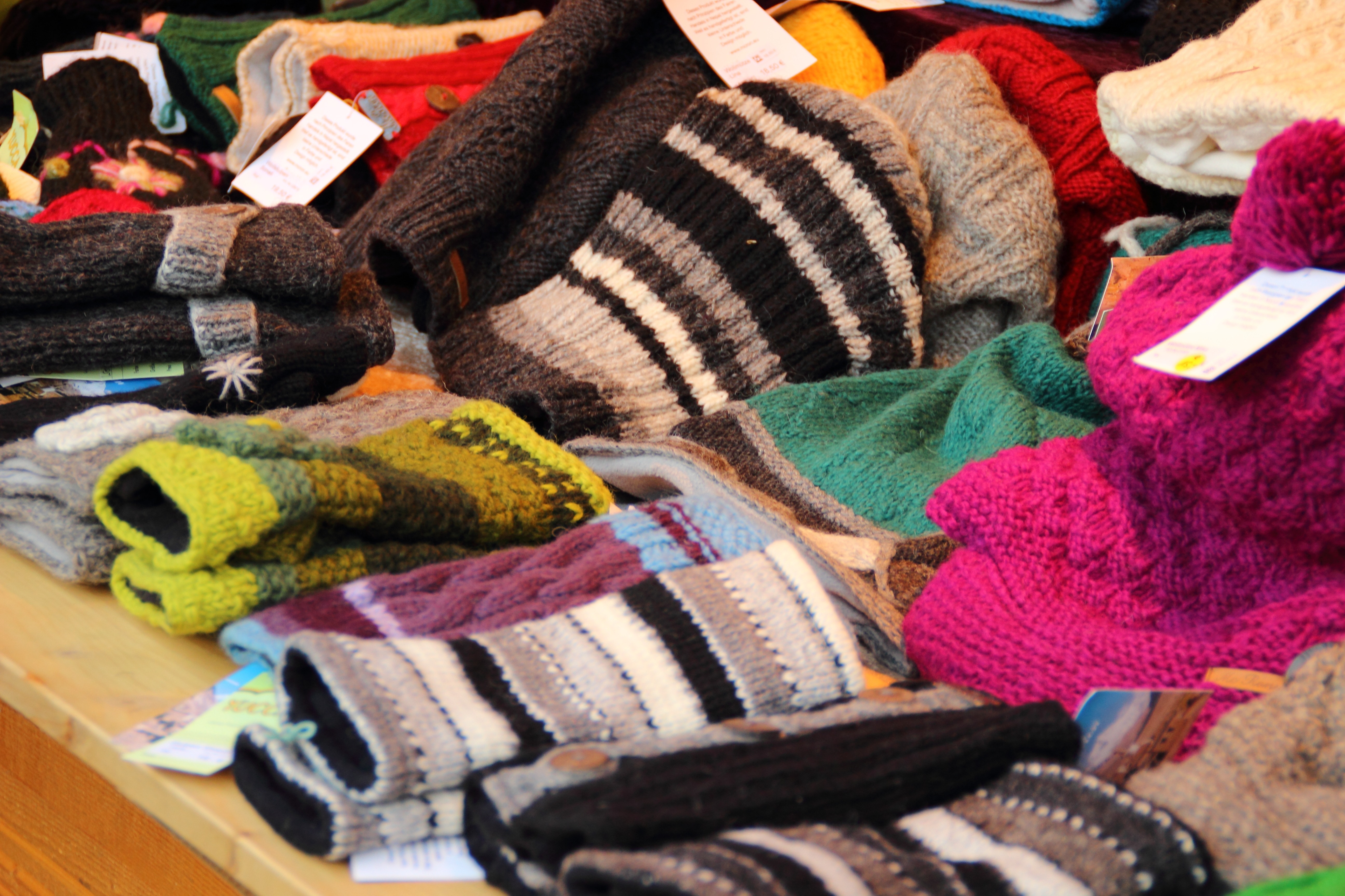 Warm, Heat, Cold, Gloves, Cap, Wool, multi colored, choice