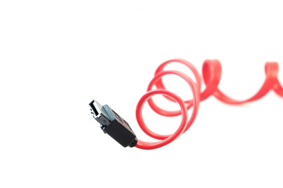 photo of red coated wire preview