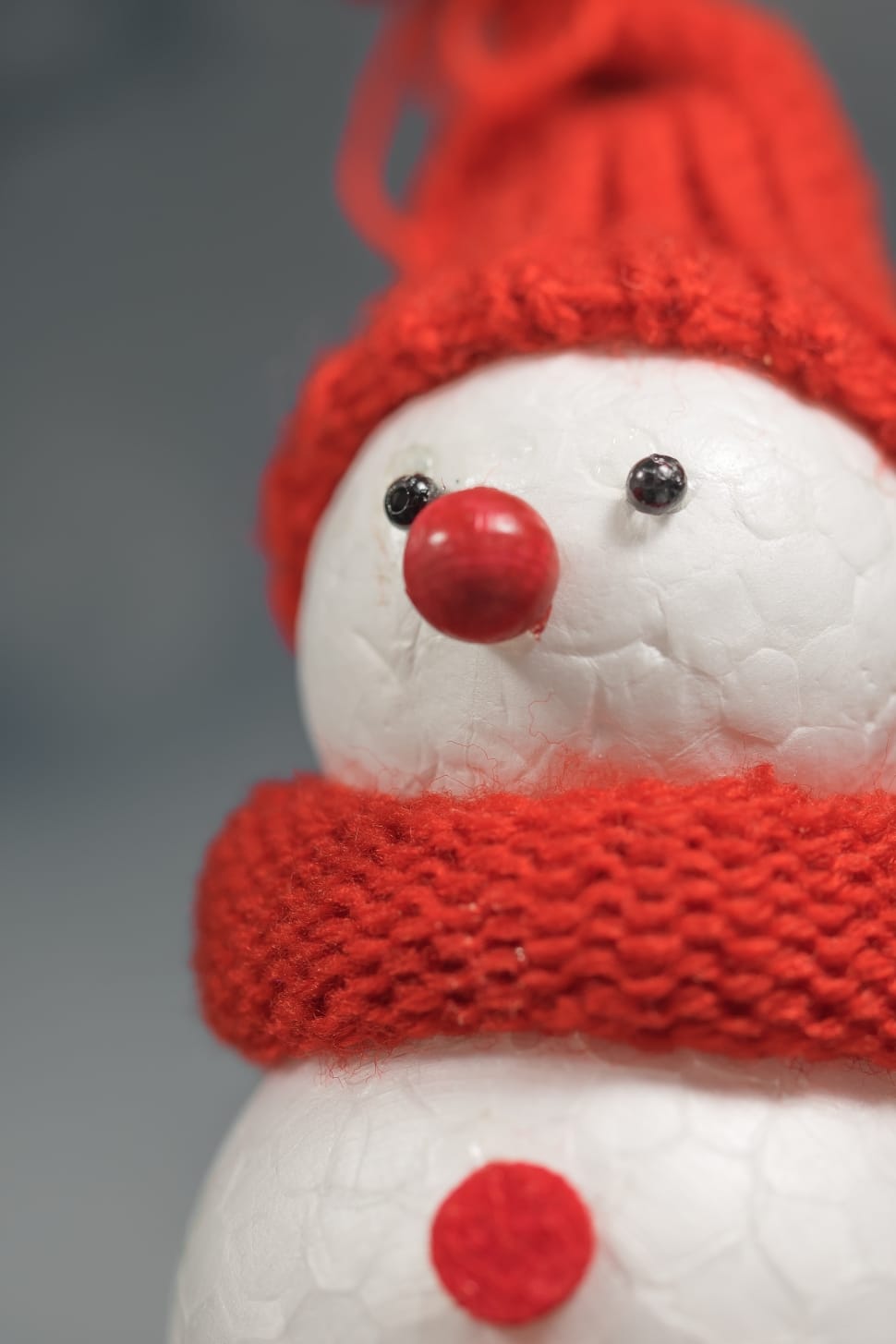 white and red snowman statue preview