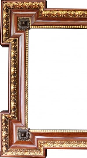 Frame, Gold Stucco Frame, Picture Frame, arts culture and entertainment, gold colored thumbnail