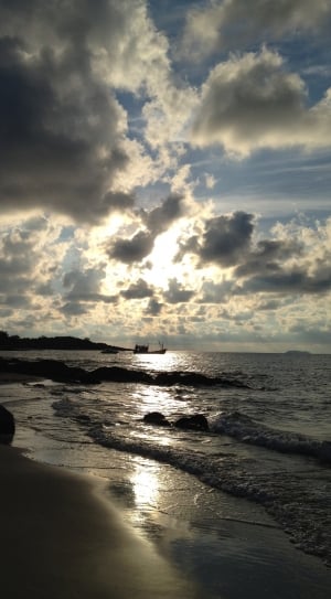 Sky, Sunrise, Morgenstimmung, Morning, sea, beach thumbnail