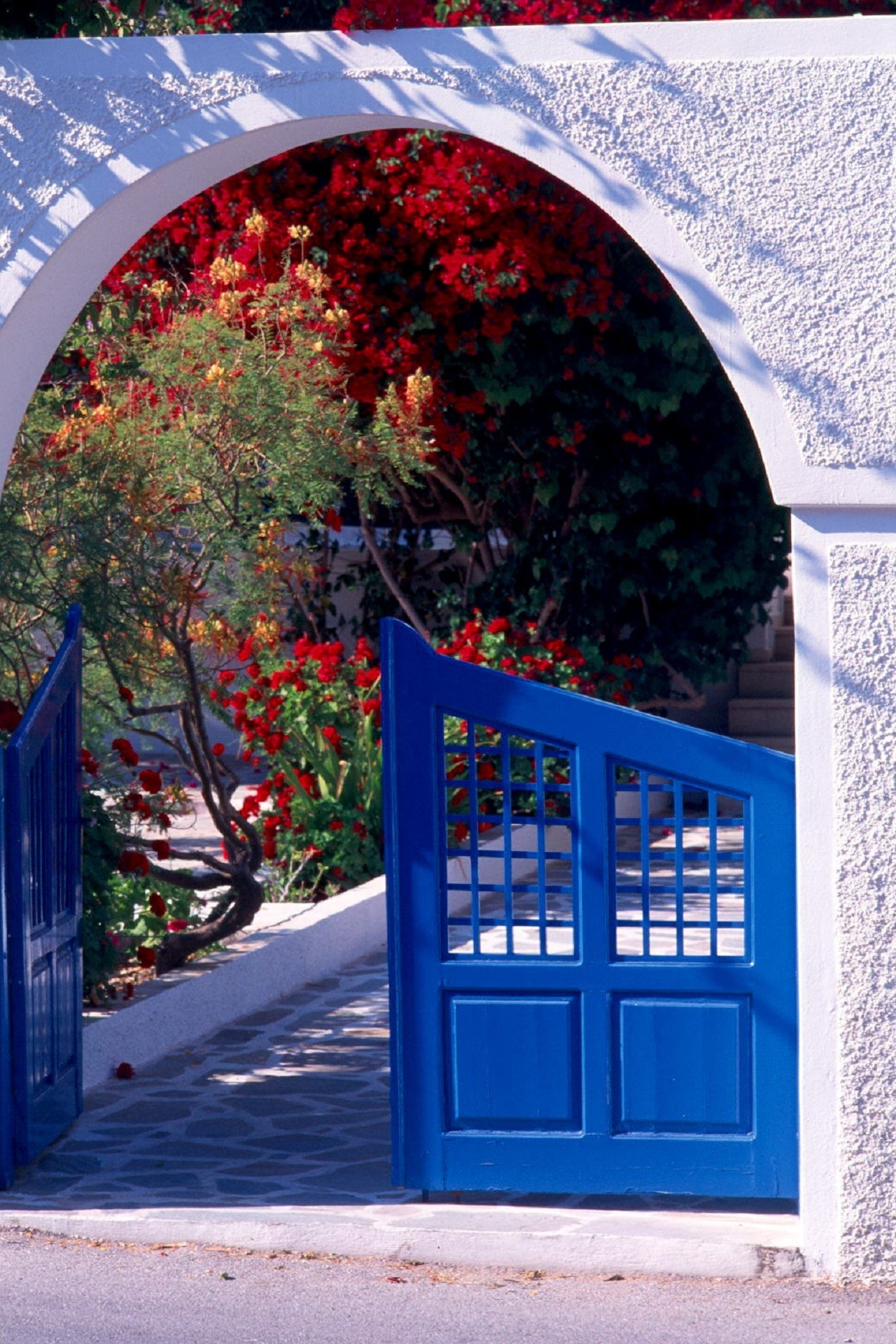 Santorini, Gate, Arch, Village, Island, outdoors, day