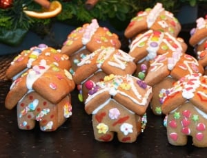 Gingerbread House, Gingerbread, food and drink, multi colored thumbnail
