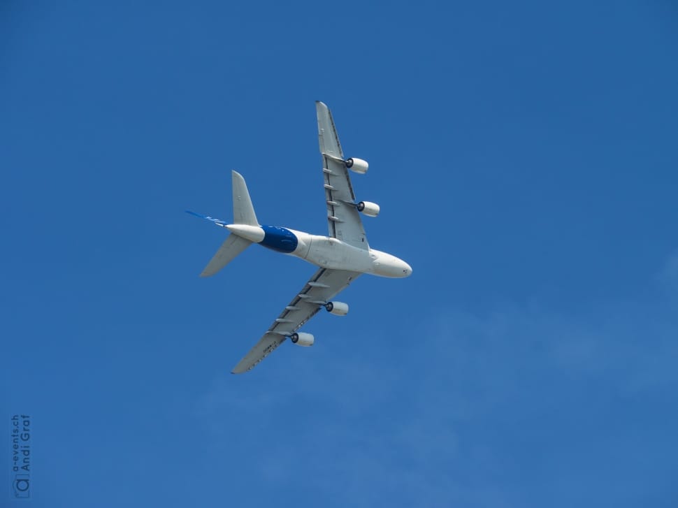 white and blue airliner preview