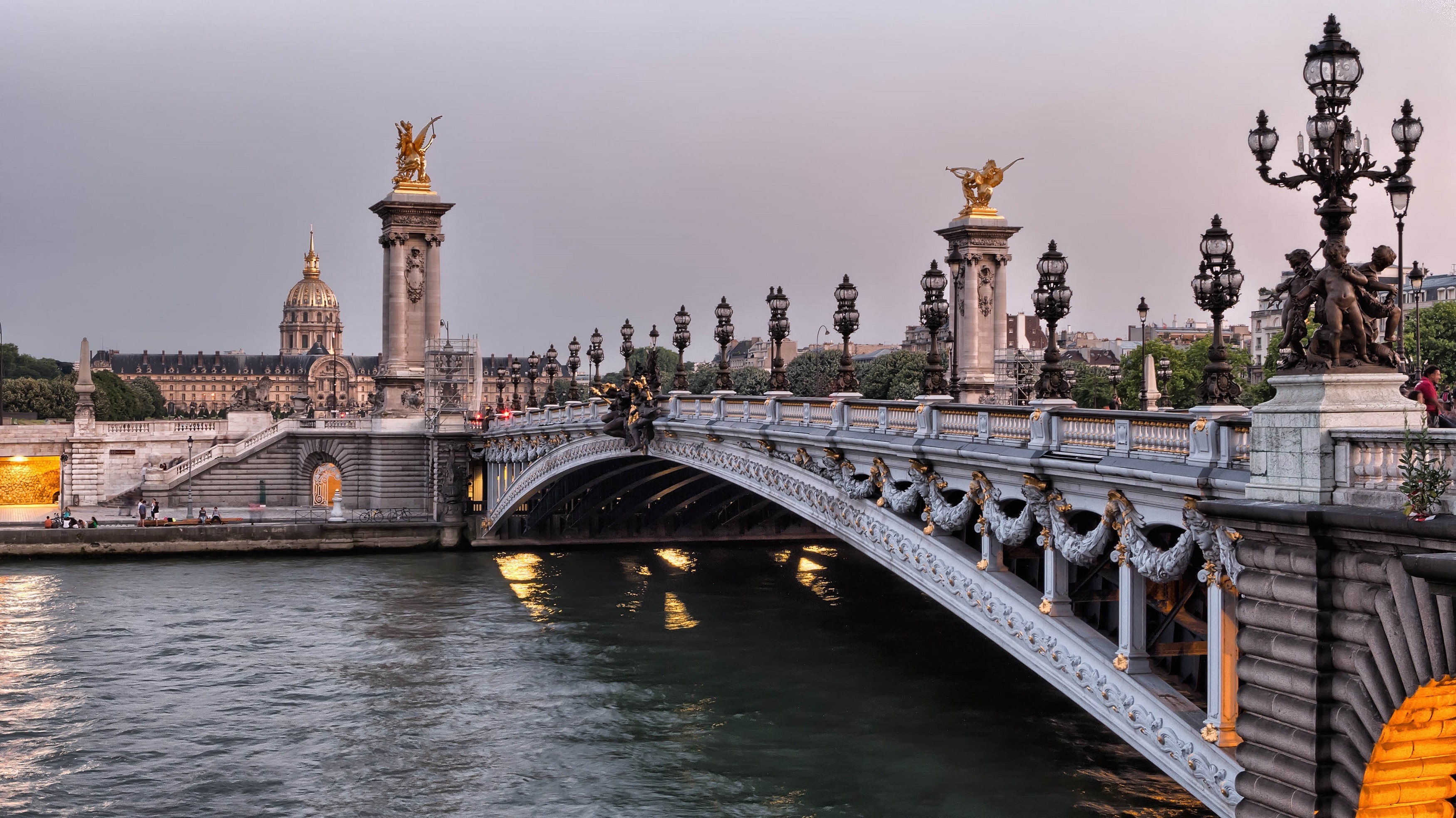 Seine River, Paris, France, Bridge, bridge - man made structure, architecture