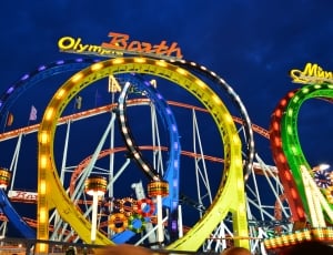 Kramer Market, Abendstimmung, ferris wheel, amusement park thumbnail