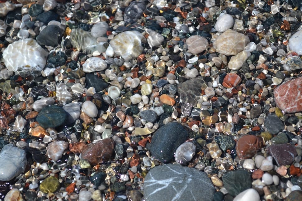 Surface, Aquatic, Sea, Water, Stone, rock - object, full frame preview