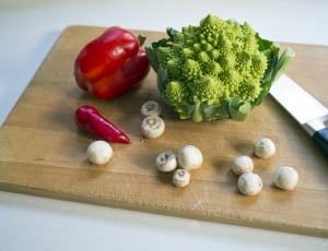 Red Pepper, Romanesca Cauliflower, vegetable, food and drink thumbnail