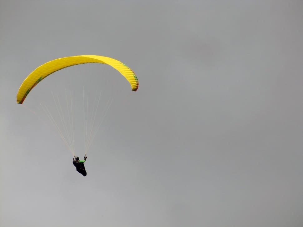 yellow paraglider preview