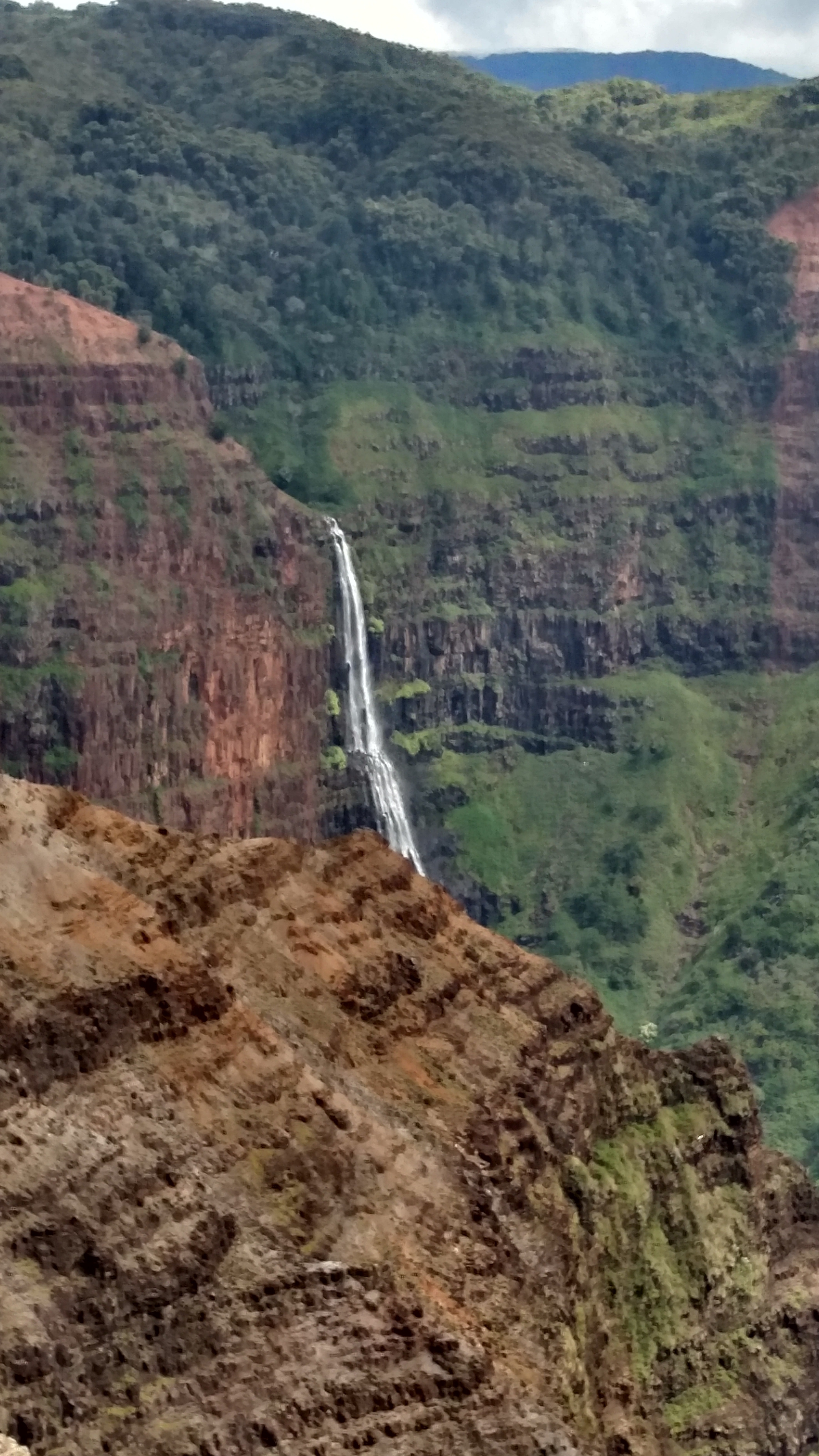 aerial photography  of water falls