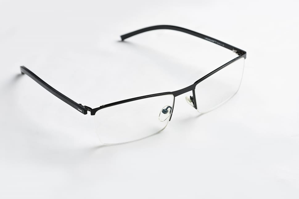 black framed eyeglasses preview