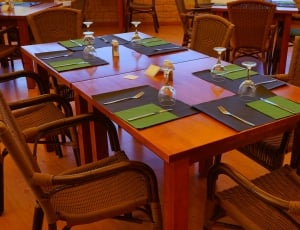 rectangular table and chairs dining set thumbnail