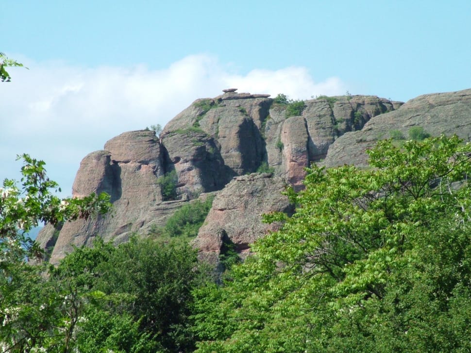 grey rock formation during daytime preview