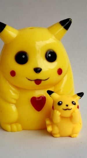 Pikachu, Figurines, Mascot, Pokemon, yellow, toy thumbnail