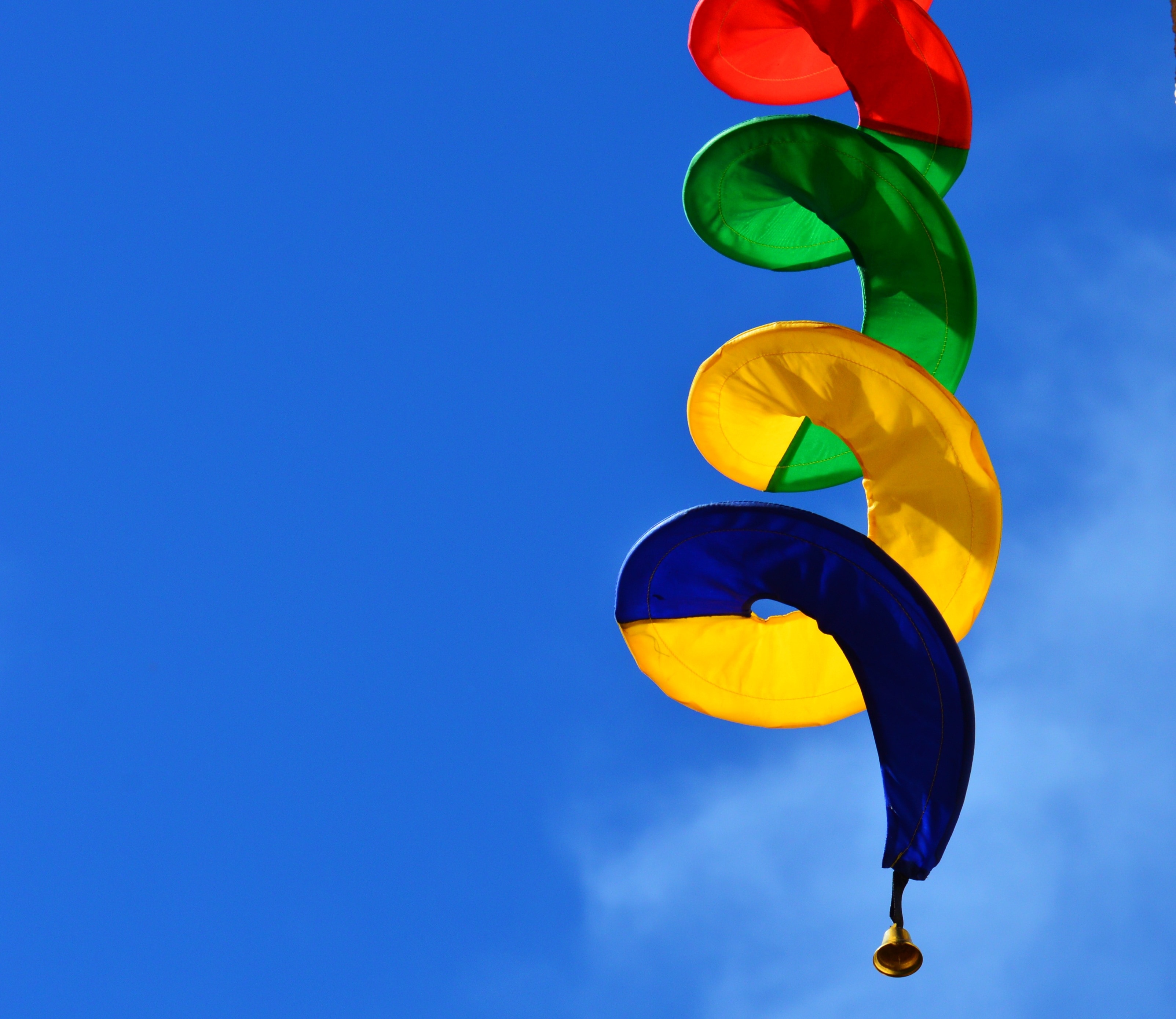 Spiral, Colorful, Wind, Windspiel, Turn, blue, multi colored