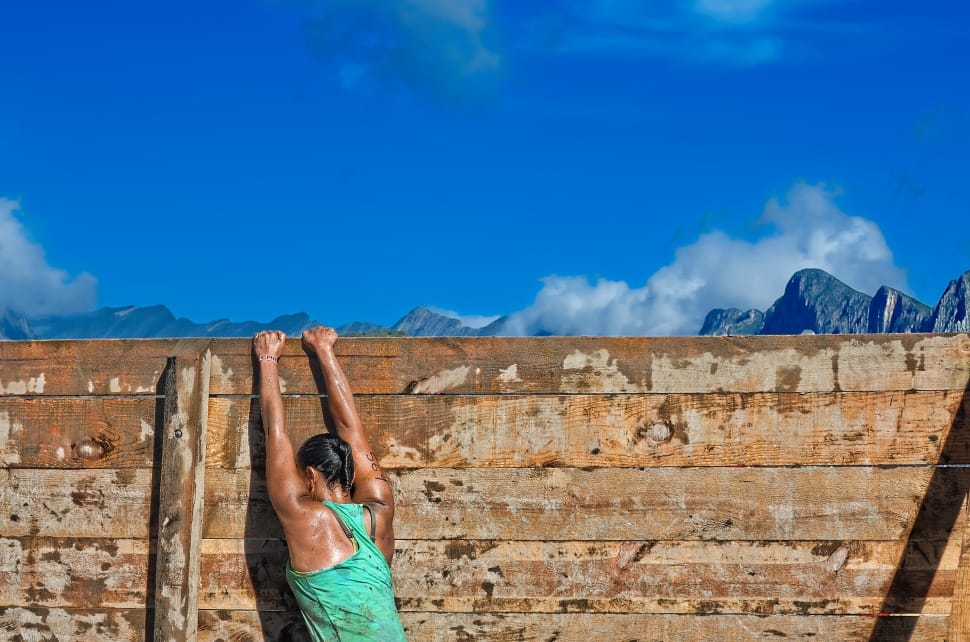 Obstacle, Run, Runner, Sport, Jump, cloud - sky, one person preview