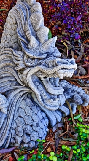 gray concrete dragon decor thumbnail