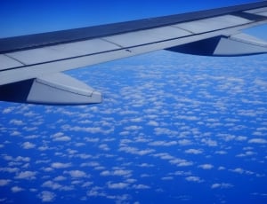 Blue, Clouds, Wing, Aircraft, Fly, Sky, airplane, transportation thumbnail