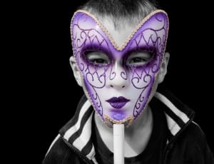 white and purple opera mask thumbnail