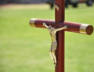 silver and red crucifix thumbnail