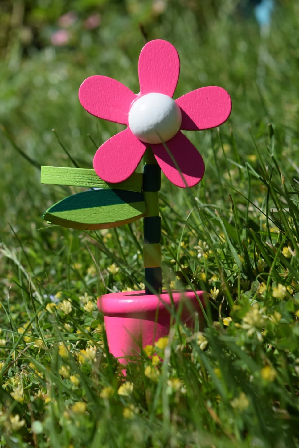 Holzblume, Flower, Toys, Children Toys, pink color, flower preview
