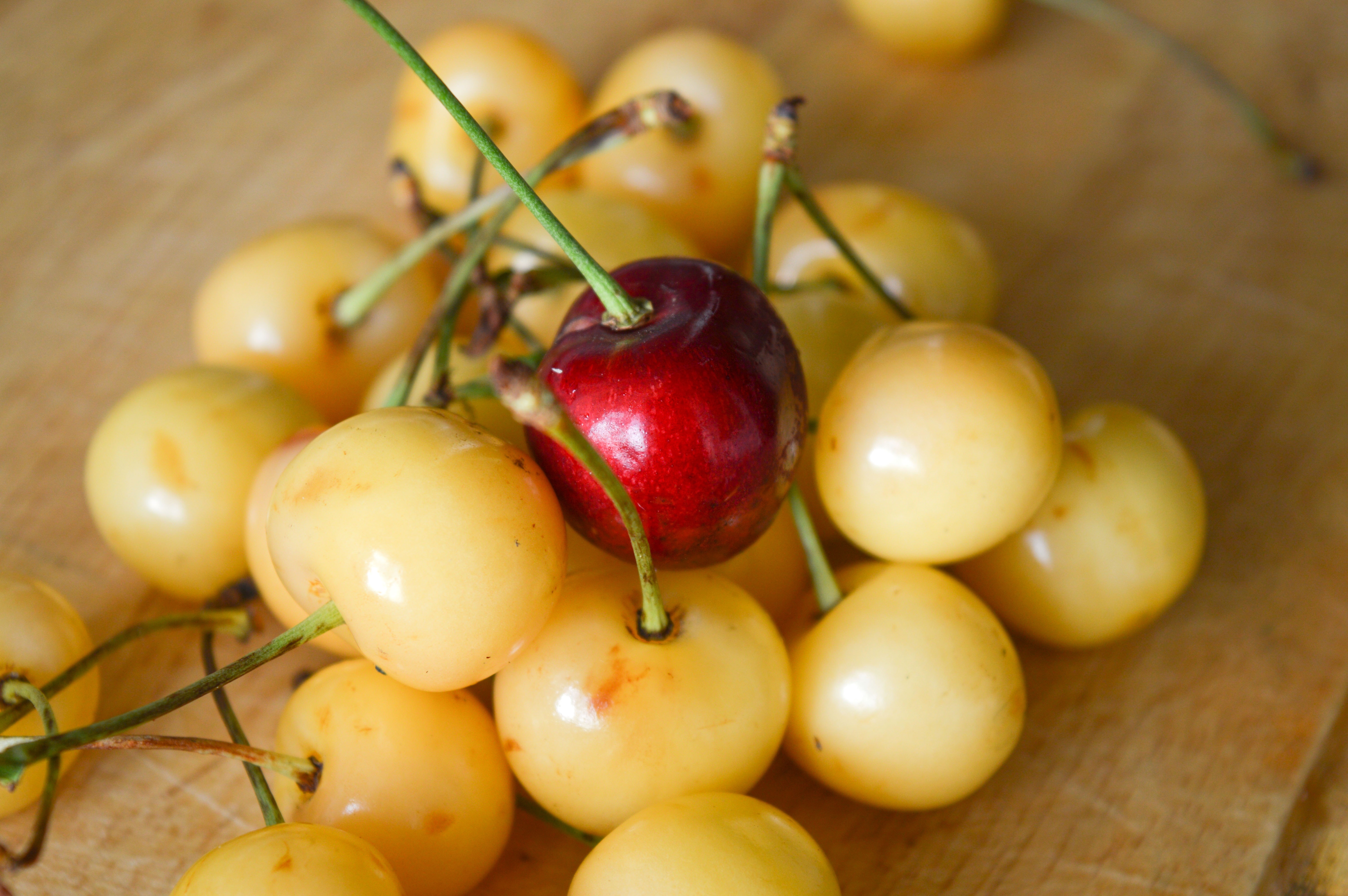 red cherry and cherry lot