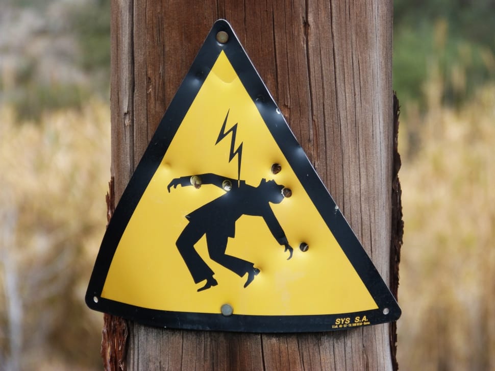 Electric Shock, Danger, Power Line, yellow, danger preview