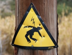 Electric Shock, Danger, Power Line, yellow, danger thumbnail