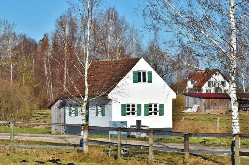 Farm, Bauerhofmuseum, Barn, Stone, Rural, house, bare tree preview