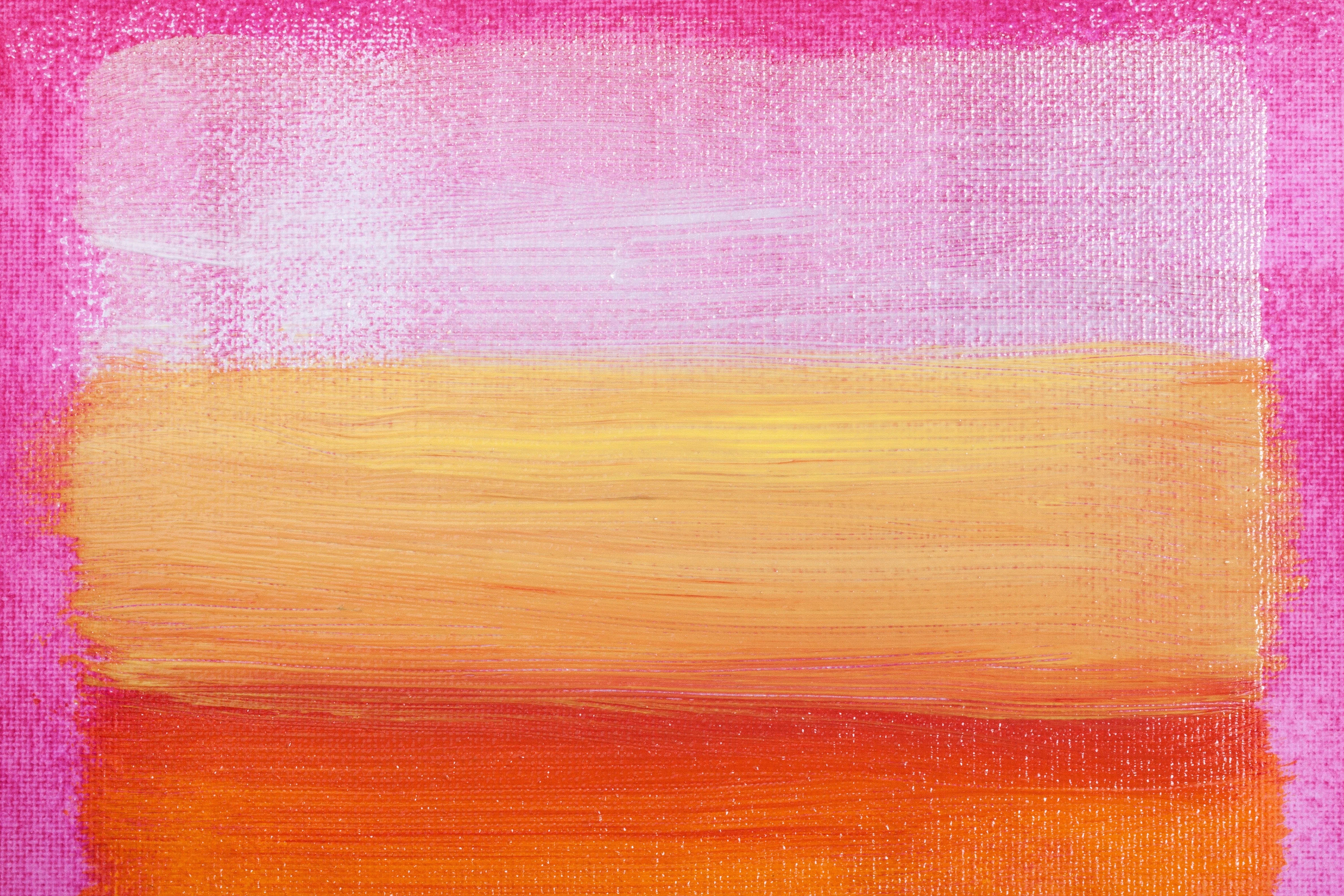 pink brown stripe painting