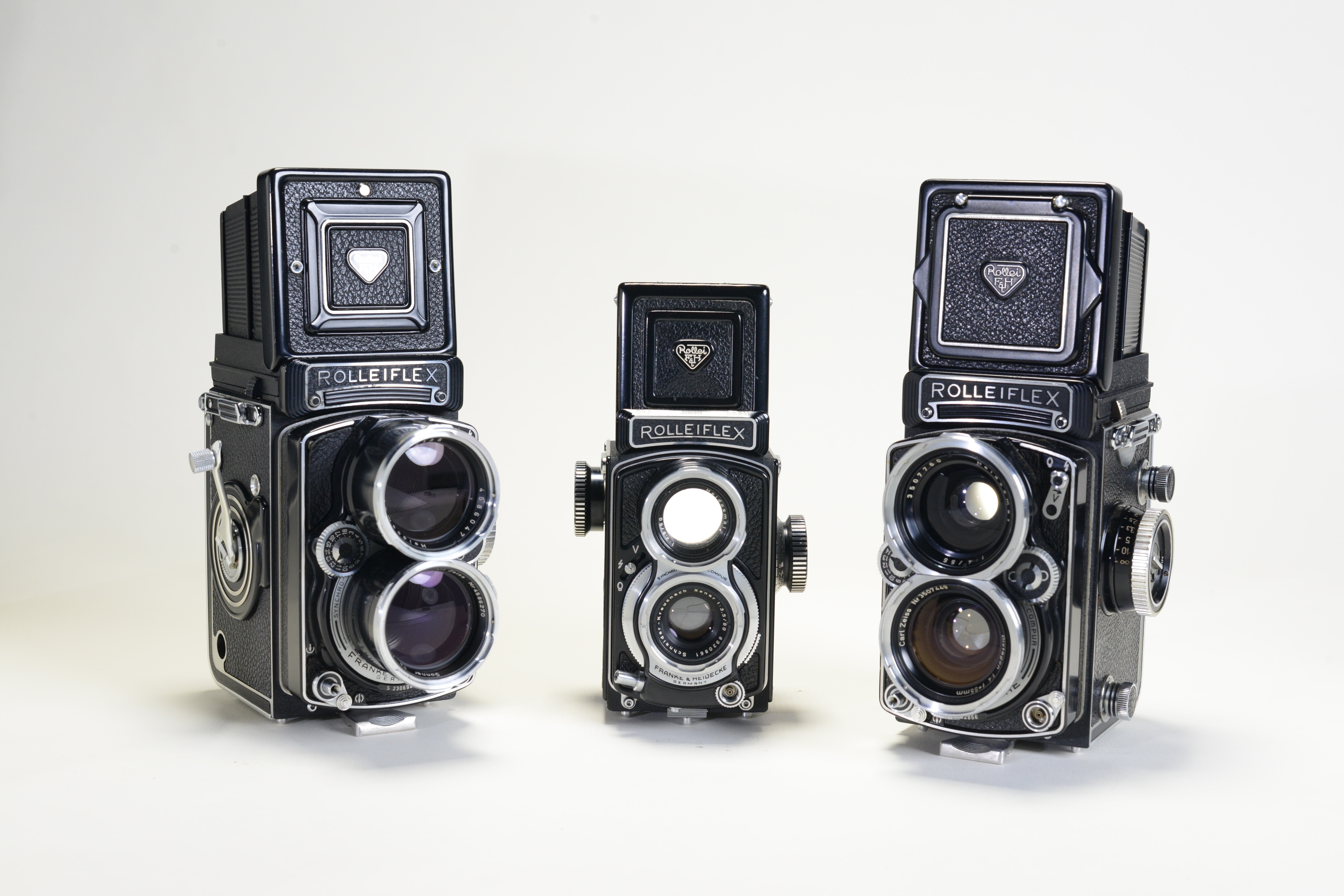 3 folding cameras
