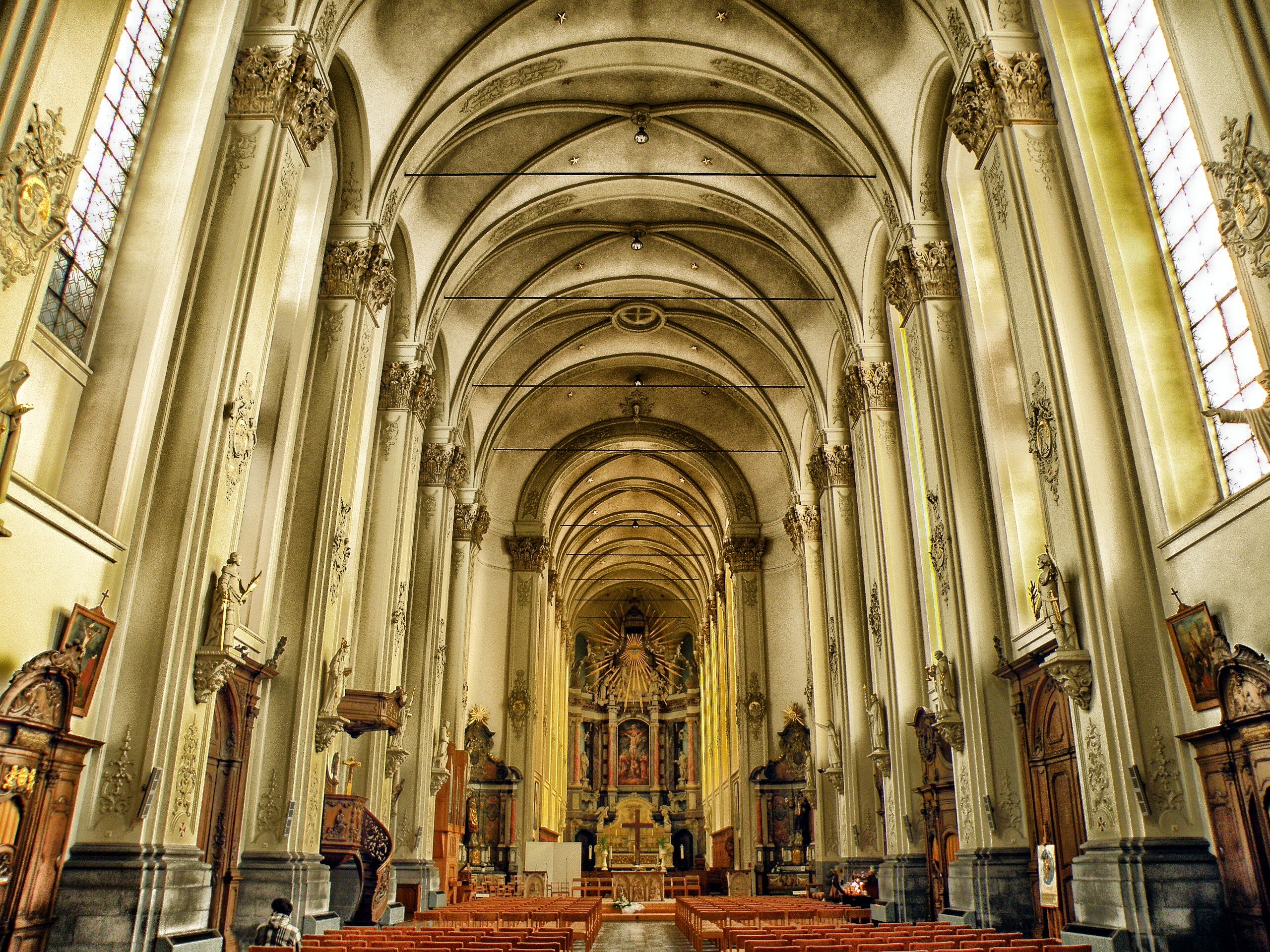 Church, Cathedral, Sint-Truiden, Belgium, place of worship, architecture