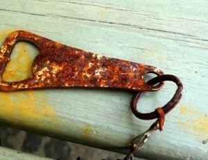 Bottle Opener, Stainless, Rusted, Forget, no people, wood - material thumbnail