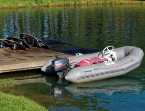 gray inflatable boat thumbnail