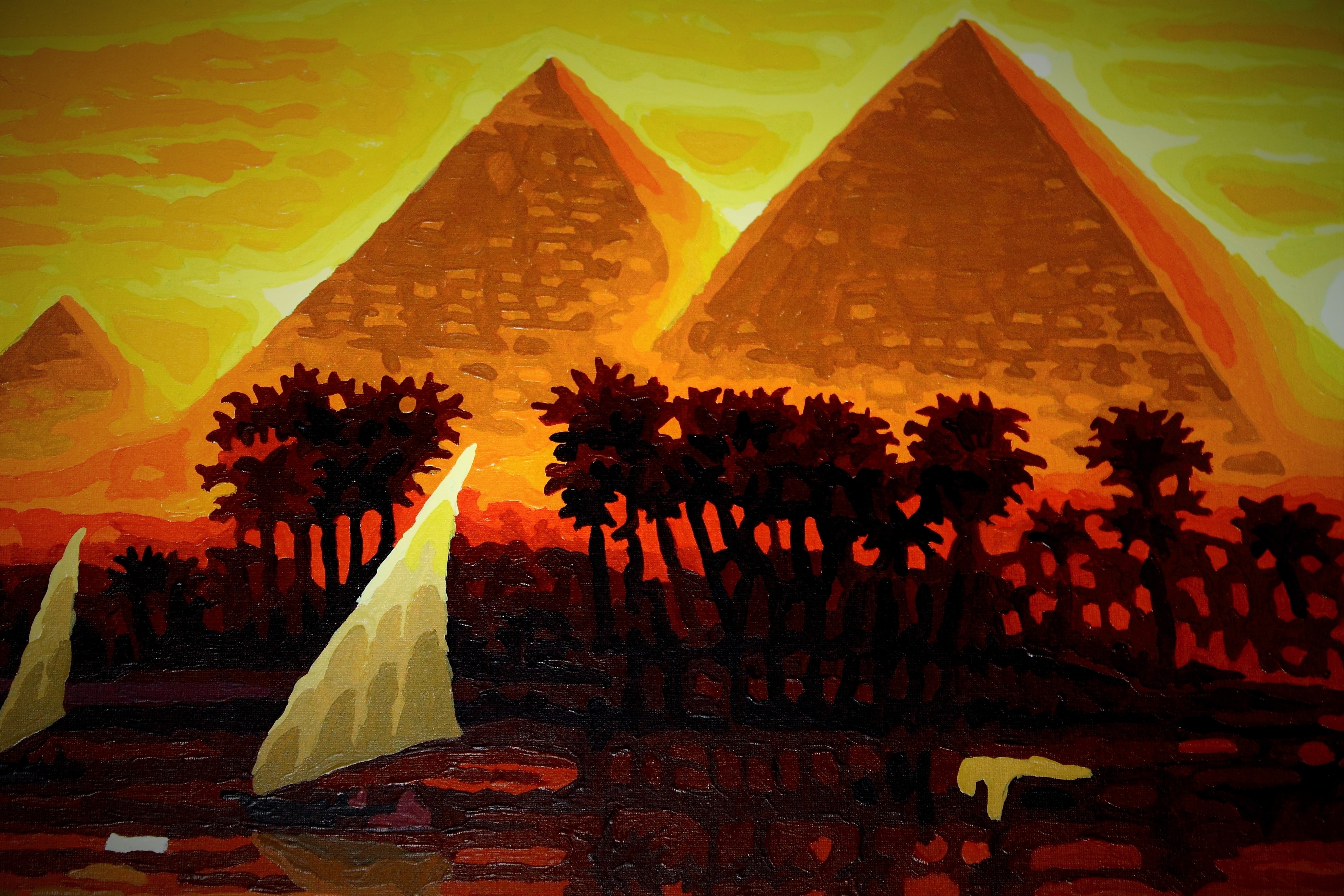 three pyramids of egypt